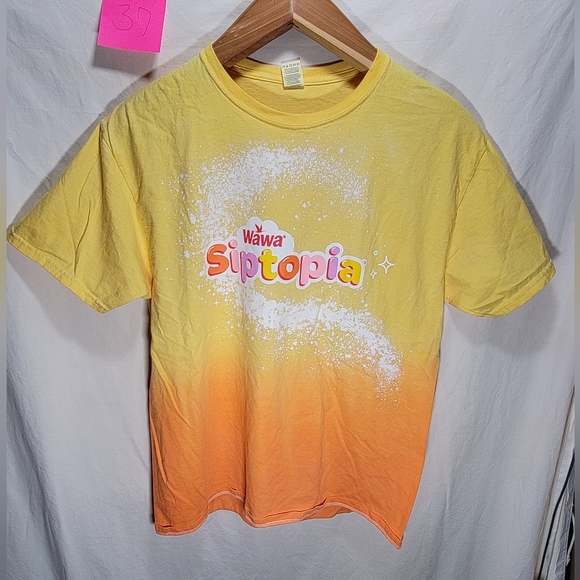 Wawa yellow fade to orange Siptopia Size Large whipped cream drink "Really cool" - Picture 2 of 12